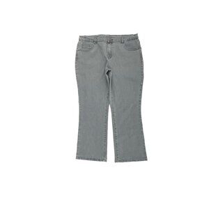 DG2 Diane Gilman Bootcut Women's size 16P Gray Denim jeans